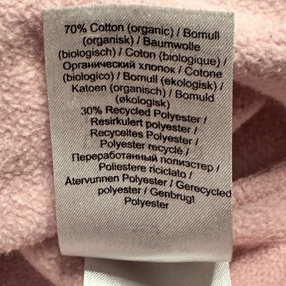 Ganni Software Puff Sleeve Sweet Lilac Rose Pink Sweatshirt Medium - Picture 10 of 10